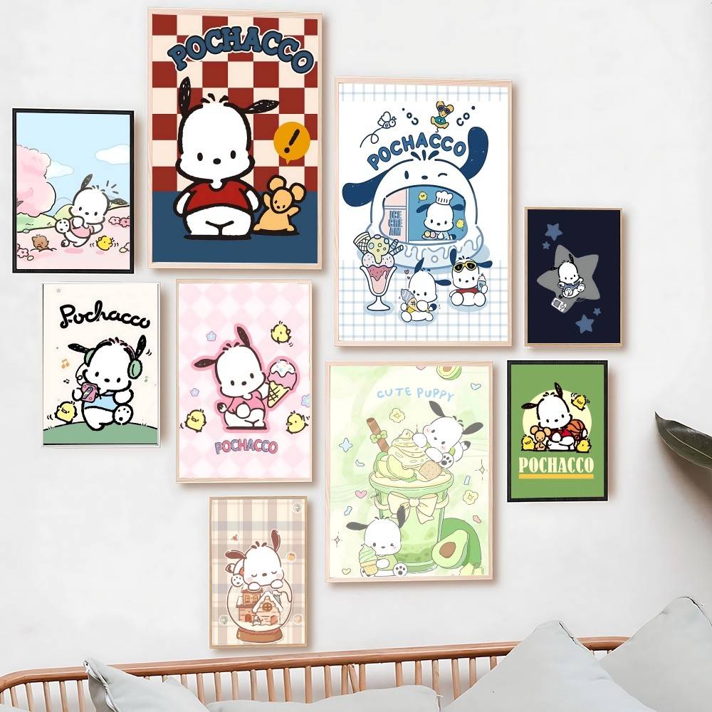 Resin Art Wallpaper - Kit Lukisan Berlian Pochacco Sanrio Kartun