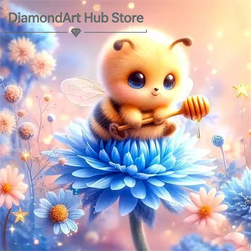 Resin Art Baby - Lukisan Berlian DIY dengan Motif Lebah