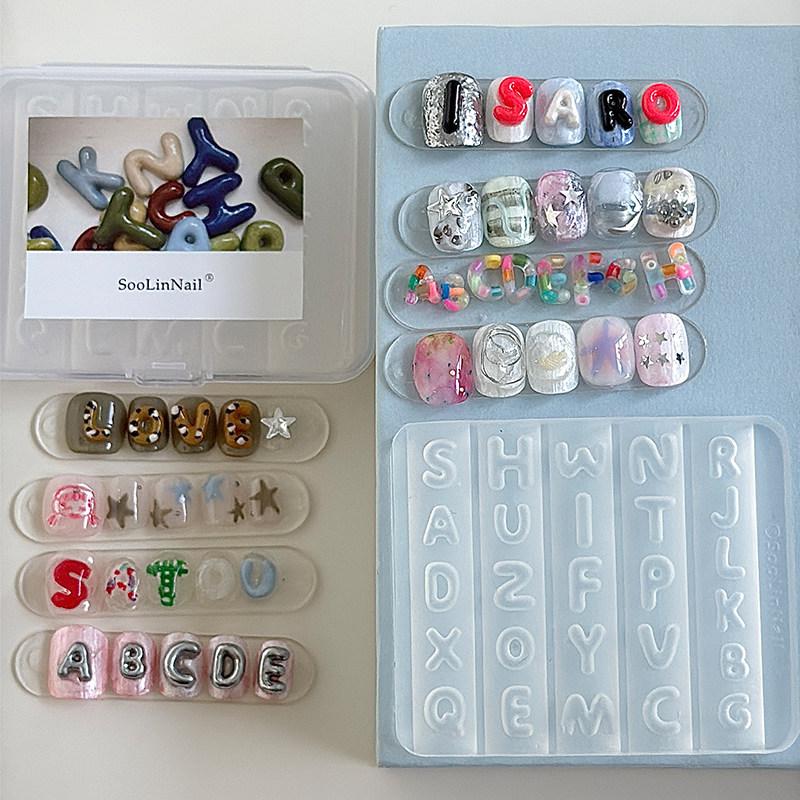 Cetakan Seni Kuku Alfabet Sili - Resin Art Alphabet ulasan dan harga