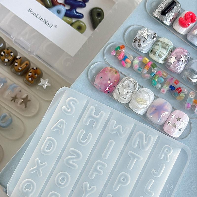 Cetakan Seni Kuku Alfabet Sili - Resin Art Alphabet ulasan dan harga