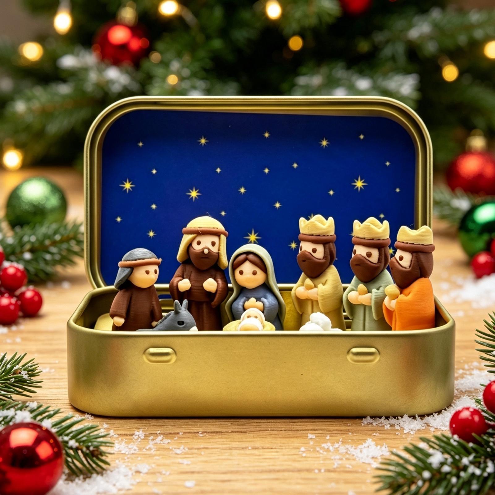Set Pemandangan Kelahiran Mini - Resin Art Case ulasan dan harga
