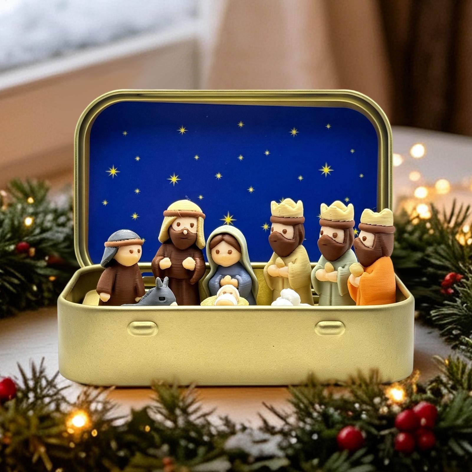 Set Pemandangan Kelahiran Mini - Resin Art Case ulasan dan harga