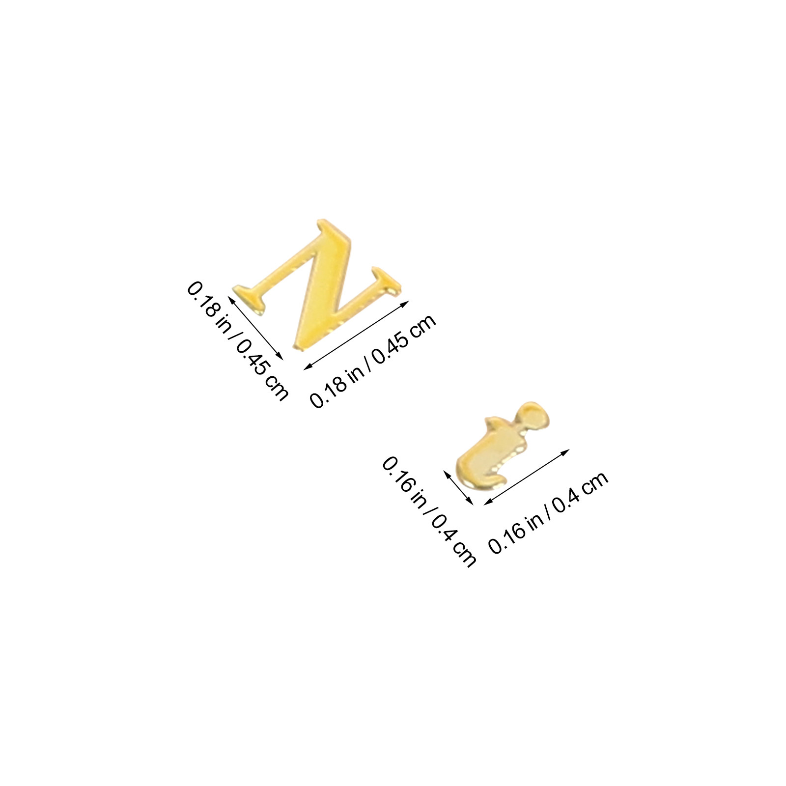 4 Lembar Stiker Huruf Logam Ep - Resin Art Alphabet ulasan dan harga