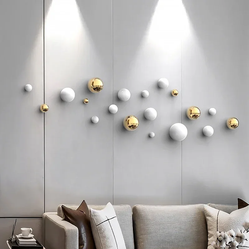 Bola dekorasi dinding latar be - Resin Art Wallpaper ulasan dan harga