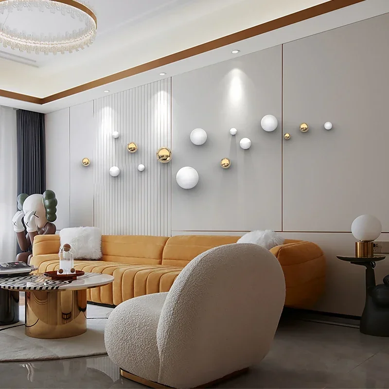 Bola dekorasi dinding latar be - Resin Art Wallpaper ulasan dan harga