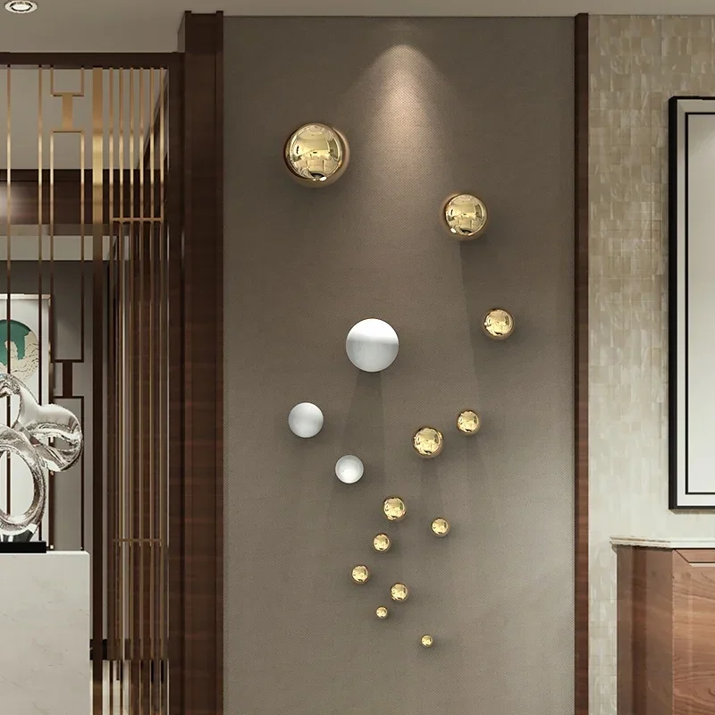 Bola dekorasi dinding latar be - Resin Art Wallpaper ulasan dan harga