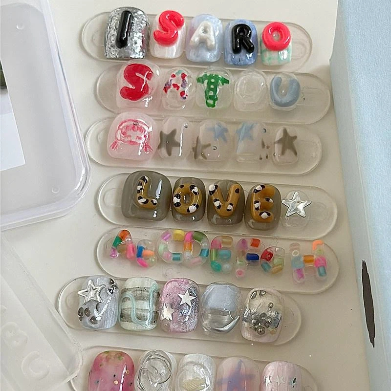 (BF06) Cetakan Seni Kuku Alfab - Resin Art Alphabet ulasan dan harga
