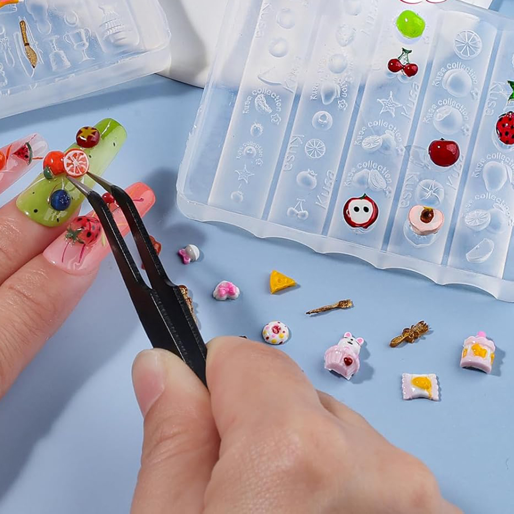 Cetakan Kuku Silikon 3D Bentuk - Resin Art Equipment ulasan dan harga