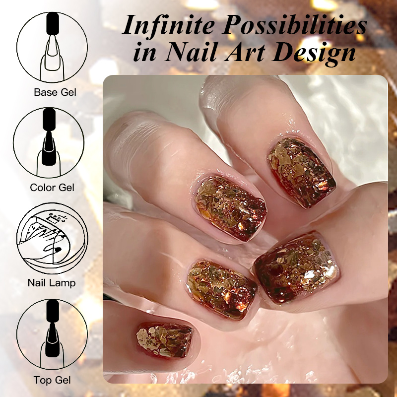7ml Gel Kutek Glitter Cokelat  - Resin Art Equipment ulasan dan harga