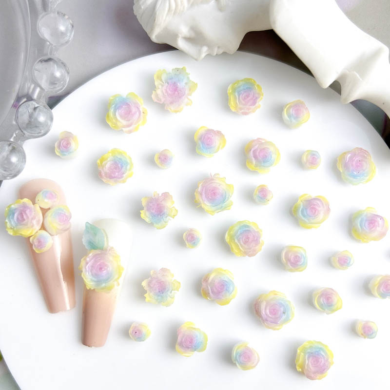 50 buah campuran acak Resin bu - Resin Art Rose ulasan dan harga