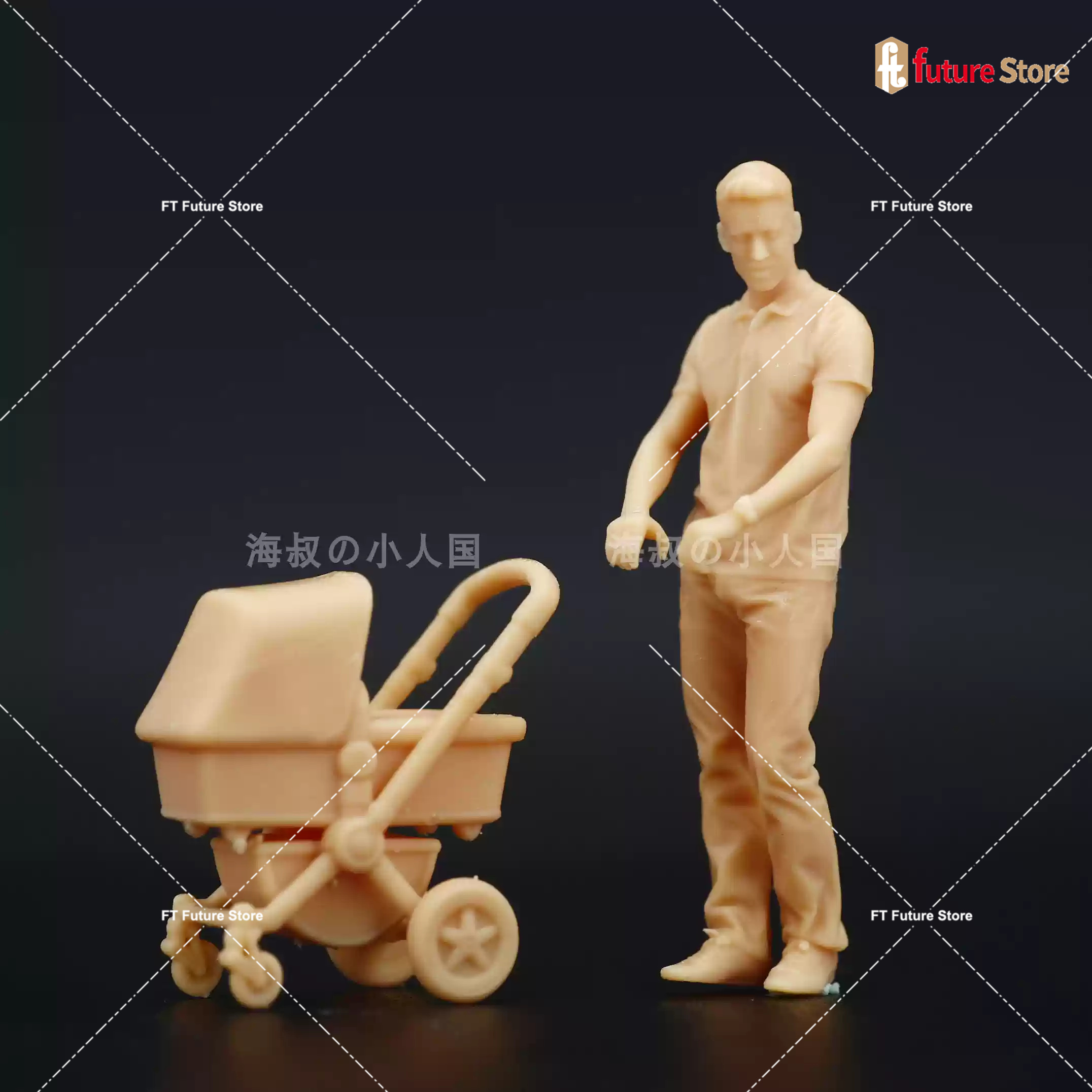 1/64 1/43 pasangan mainan anak - Resin Art Baby ulasan dan harga