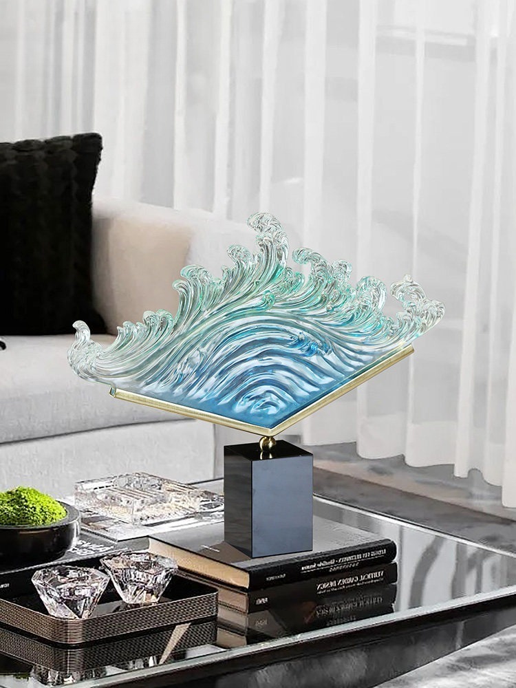 Patung Resin Gelombang Laut Tr - Resin Art Wedding Gift ulasan dan harga
