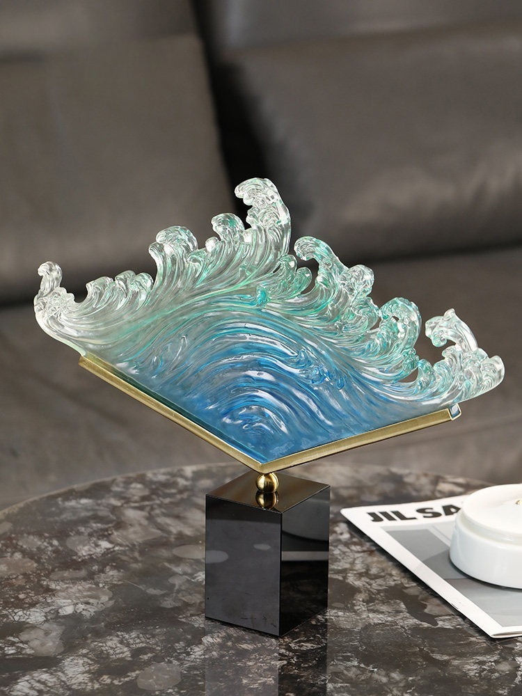 Patung Resin Gelombang Laut Tr - Resin Art Wedding Gift ulasan dan harga