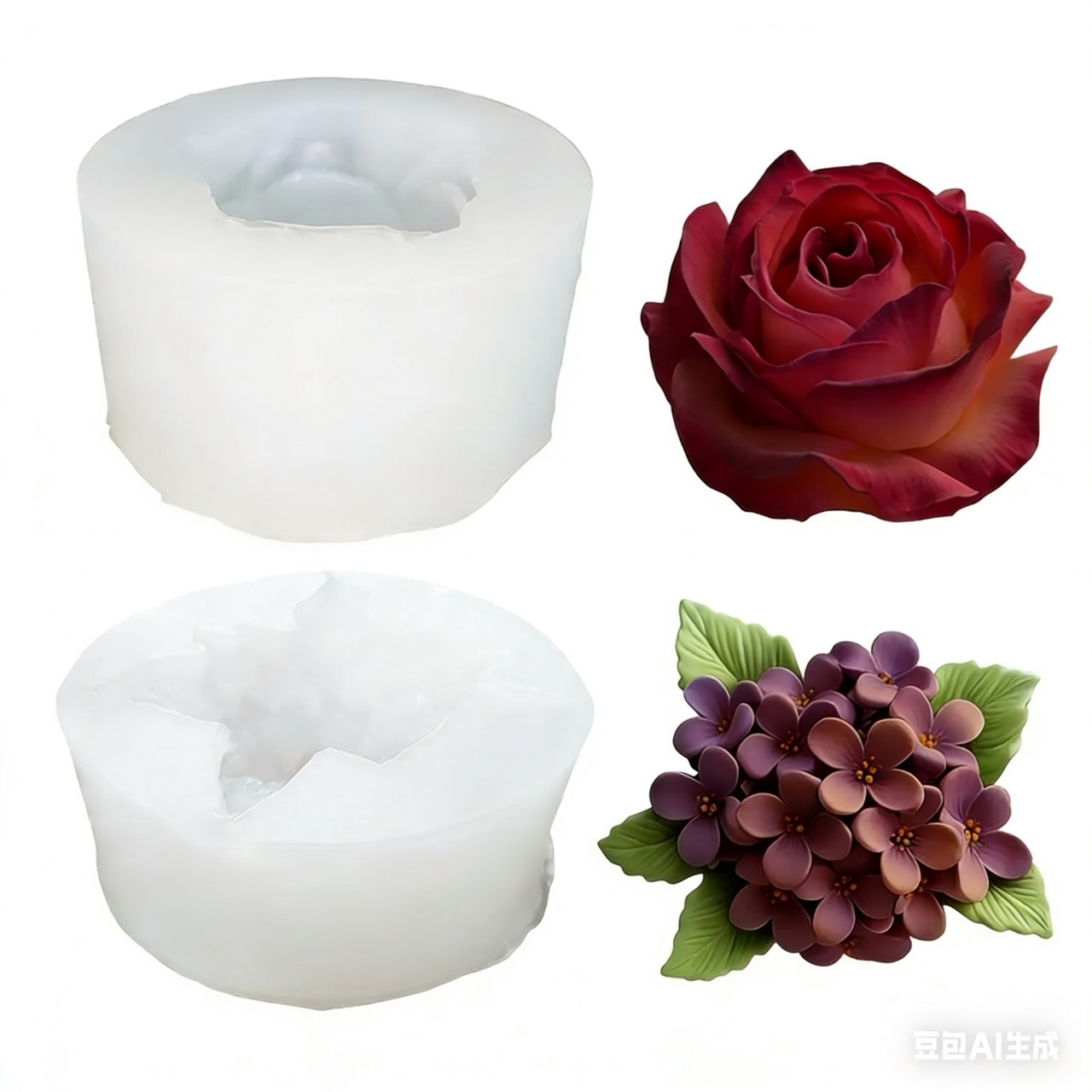 2 buah cetakan silikon berbent - Resin Art Wedding Gift ulasan dan harga