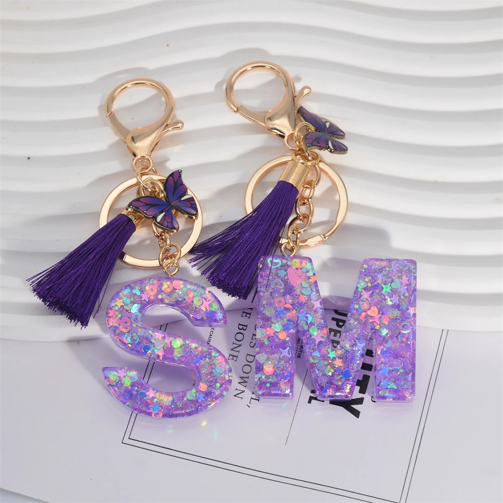 A-Z Shiny payet huruf gantunga - Resin Art Alphabet ulasan dan harga