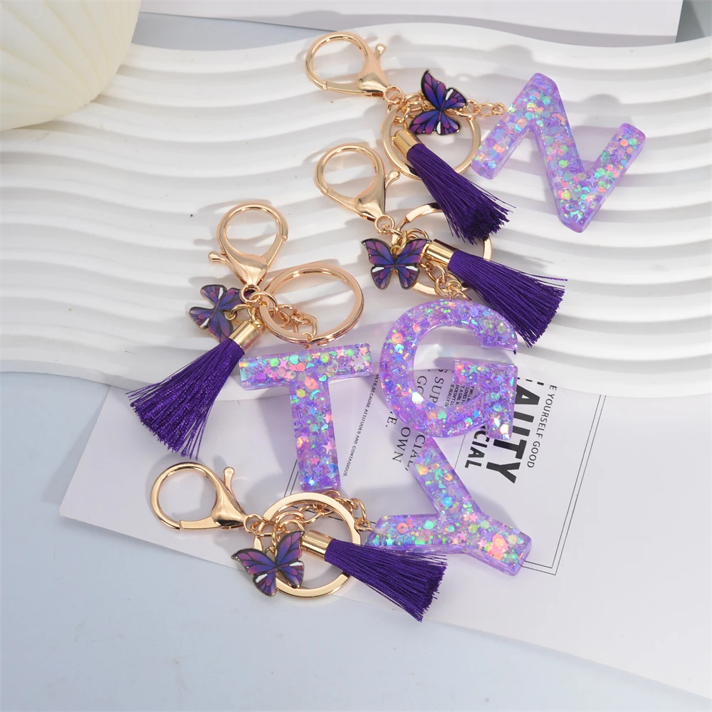 A-Z Shiny payet huruf gantunga - Resin Art Alphabet ulasan dan harga