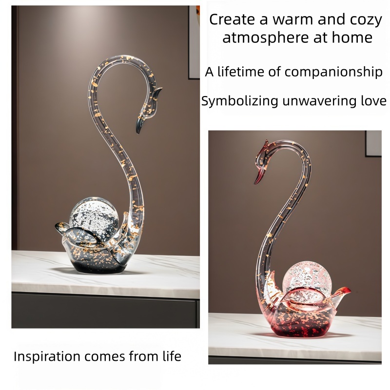 Patung Angsa Resin Mewah, Figu - Resin Art Wedding Gift ulasan dan harga