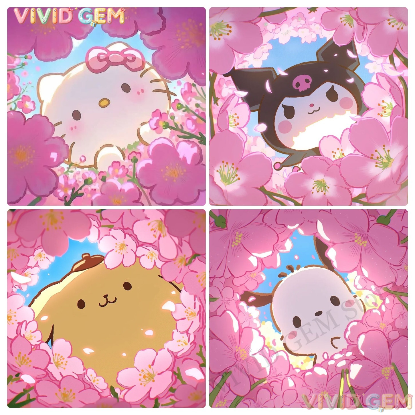 VIVID GEM Sanrio Full Drill Di - Resin Art Wallpaper ulasan dan harga