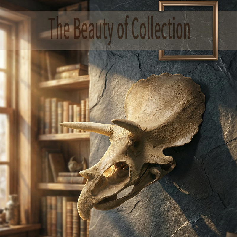 Model Tengkorak Triceratops, R - Resin Art Wallpaper ulasan dan harga