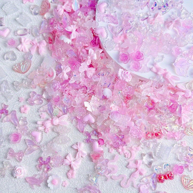 150 pcs Hiasan Kuku Resin 3D A - Resin Art Rose ulasan dan harga