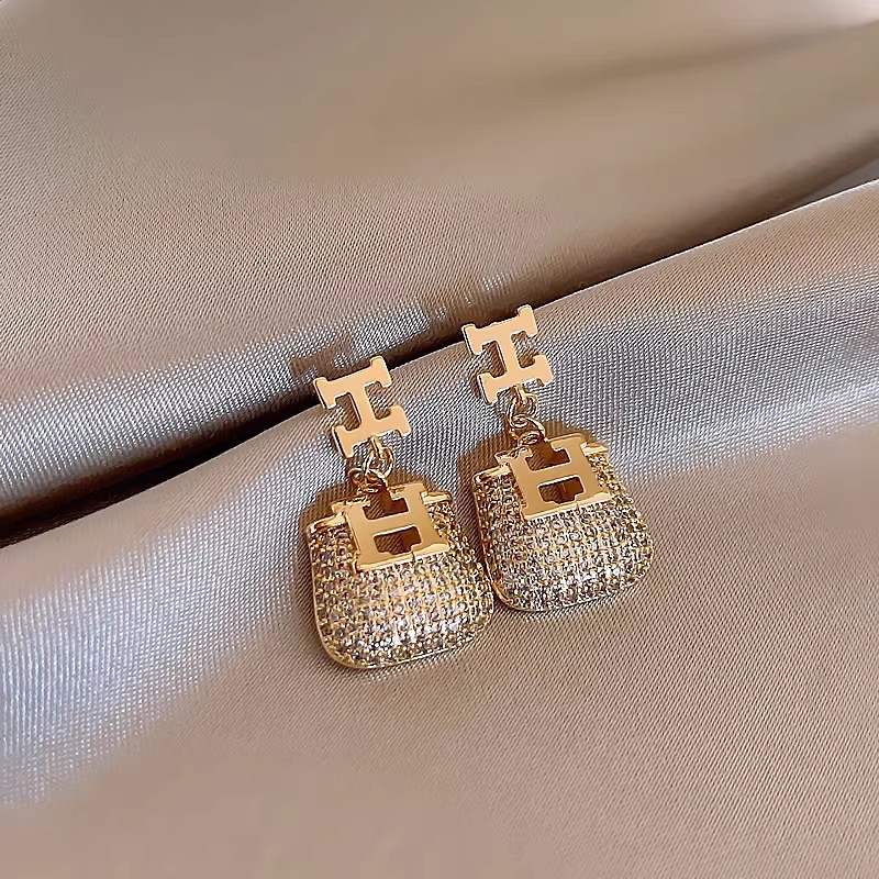 Anting-anting liontin huruf H  - Resin Art Alphabet ulasan dan harga