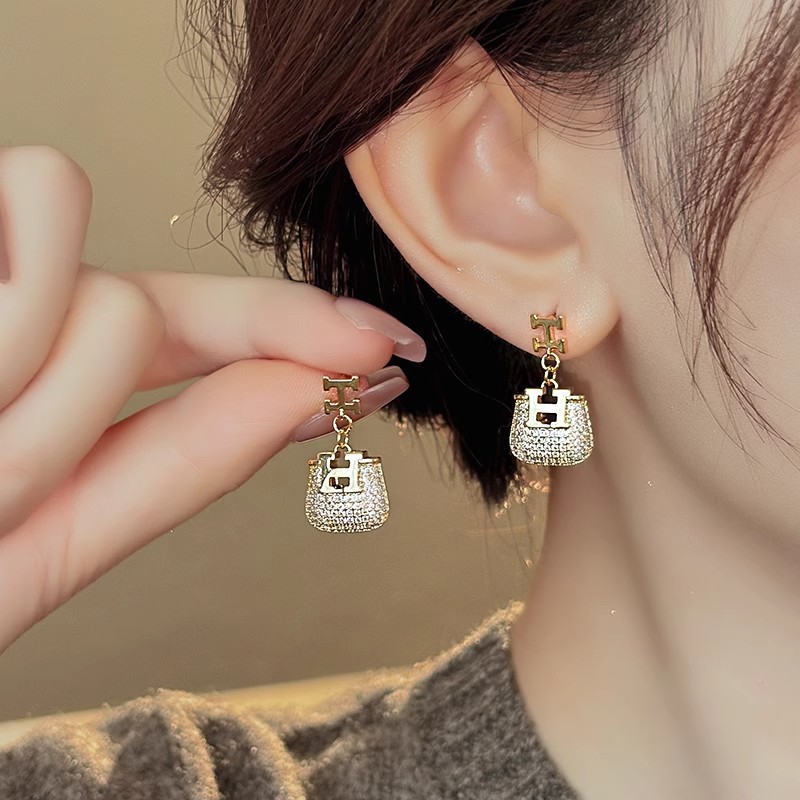 Anting-anting liontin huruf H  - Resin Art Alphabet ulasan dan harga