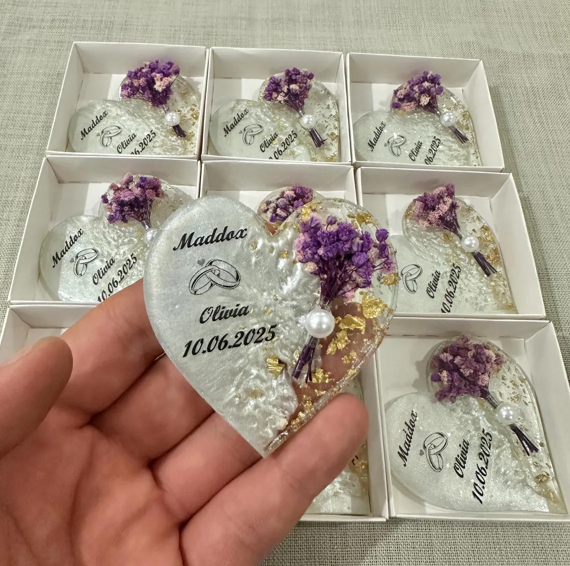 Magnet Souvenir Pernikahan yan - Resin Art Baby ulasan dan harga